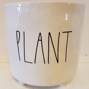Rae Dunn "PLANT" Planter with feet